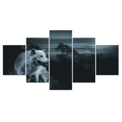 Tableau Loup Forêt